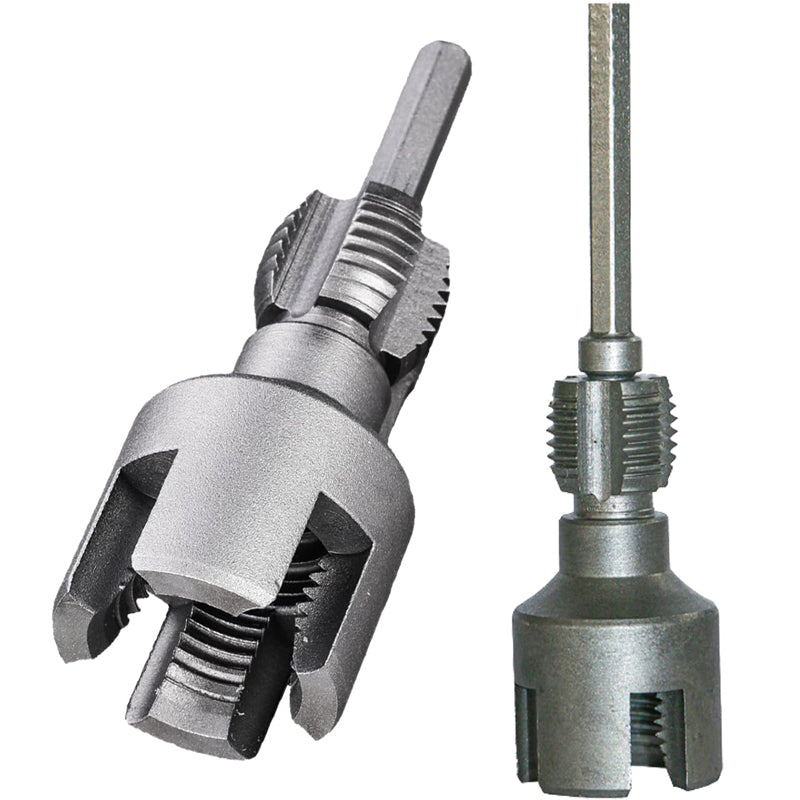Pipe Thread Cutting Tool, Electric Drill Compatible Pvc Pipe Threader Kit, Thread Trimming and Angle Bolt Repair Tool, Garden Hose Thread Die
