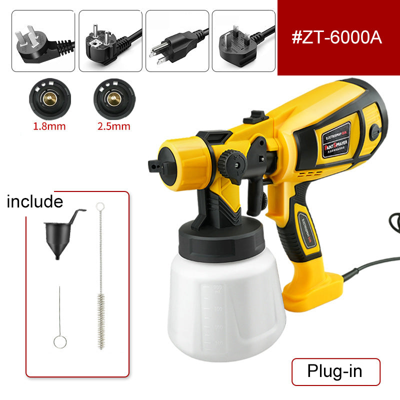 700W High-Precision Electric Paint Sprayer for Indoor Wall and Furniture Renovation with 800ml Tank, 800ml/min Flow Rate, for Tables Cabinets Gates Painting Projects