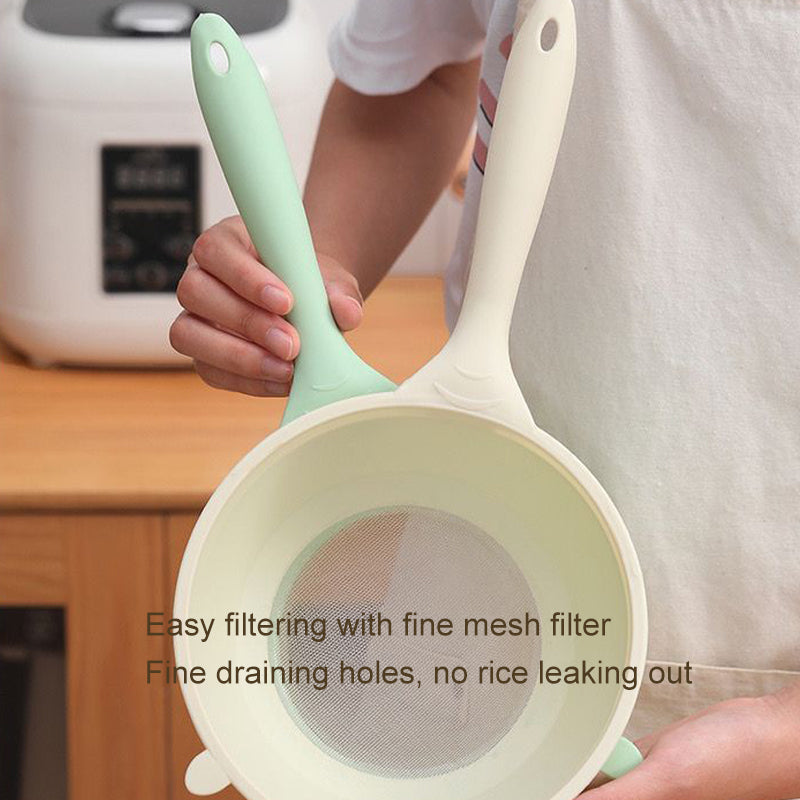 Strainer Basket for Rice Convenient Durable Rice Washing Sieve with Fine Hole Design Perfect for Vegetable Fruit Grain Straining in Home Kitchen