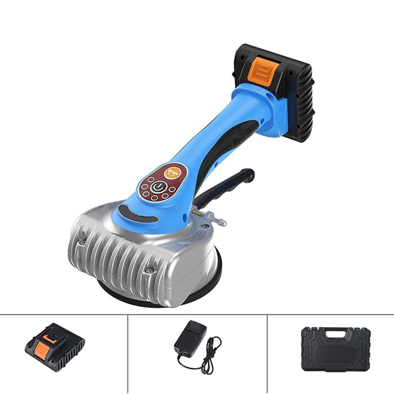 Tile Suction Cup - 16.8V Professional Tiling Tool， Tiling Plastering Machine Laying Tiles ，with 8000mAh Battery Automatic Floor Vibrator Leveling