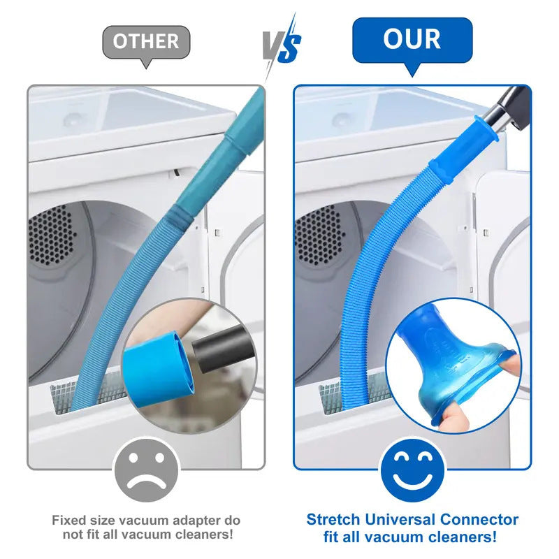Clothes Dryer Vent Cleaner, Dryer Vent Vacuum Hose, Remover,Versatile Attachment, for Dryer Brush
