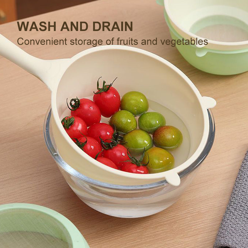 Strainer Basket for Rice Convenient Durable Rice Washing Sieve with Fine Hole Design Perfect for Vegetable Fruit Grain Straining in Home Kitchen