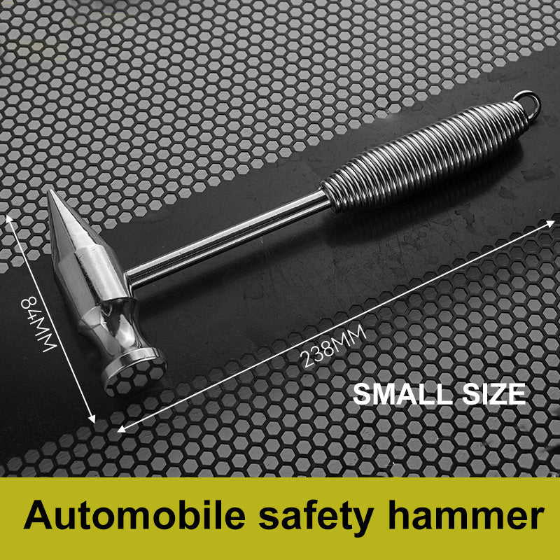 Safety Hammer, All Steel Spring Handle, Rust Detection, Multi-functional, Safe Escape, Crushed Ice Hammer Decoration Tool