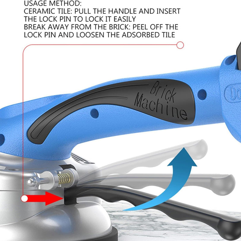 Tile Suction Cup - 16.8V Professional Tiling Tool， Tiling Plastering Machine Laying Tiles ，with 8000mAh Battery Automatic Floor Vibrator Leveling